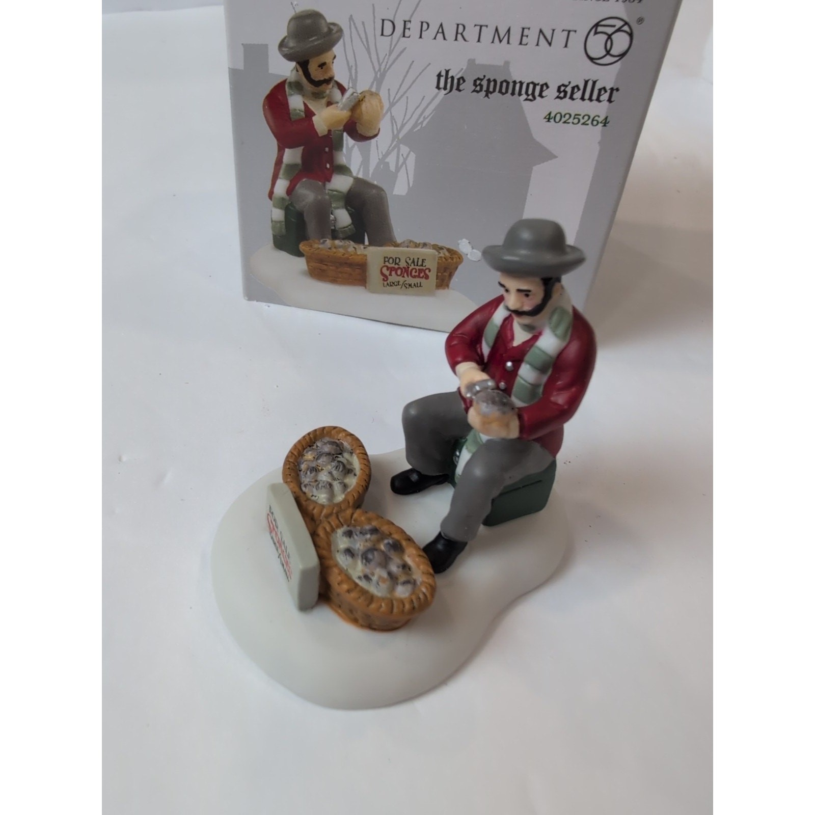 Dept 56 Dickens Village – The Sponge Seller – #4025264 – With Box