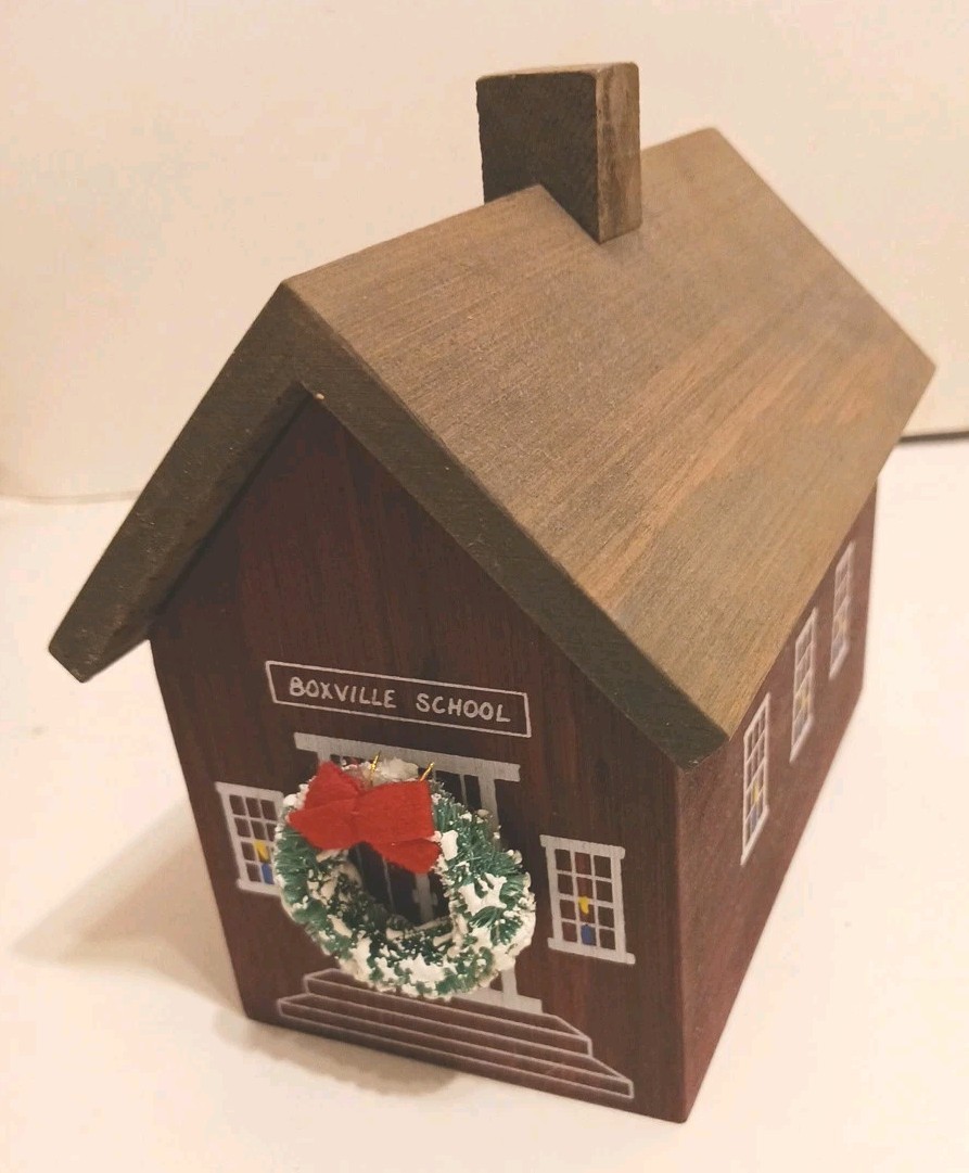 10 Pc Vtg Kittery Graphics Boxville 6″ Little Box Country Village Trinket Boxes