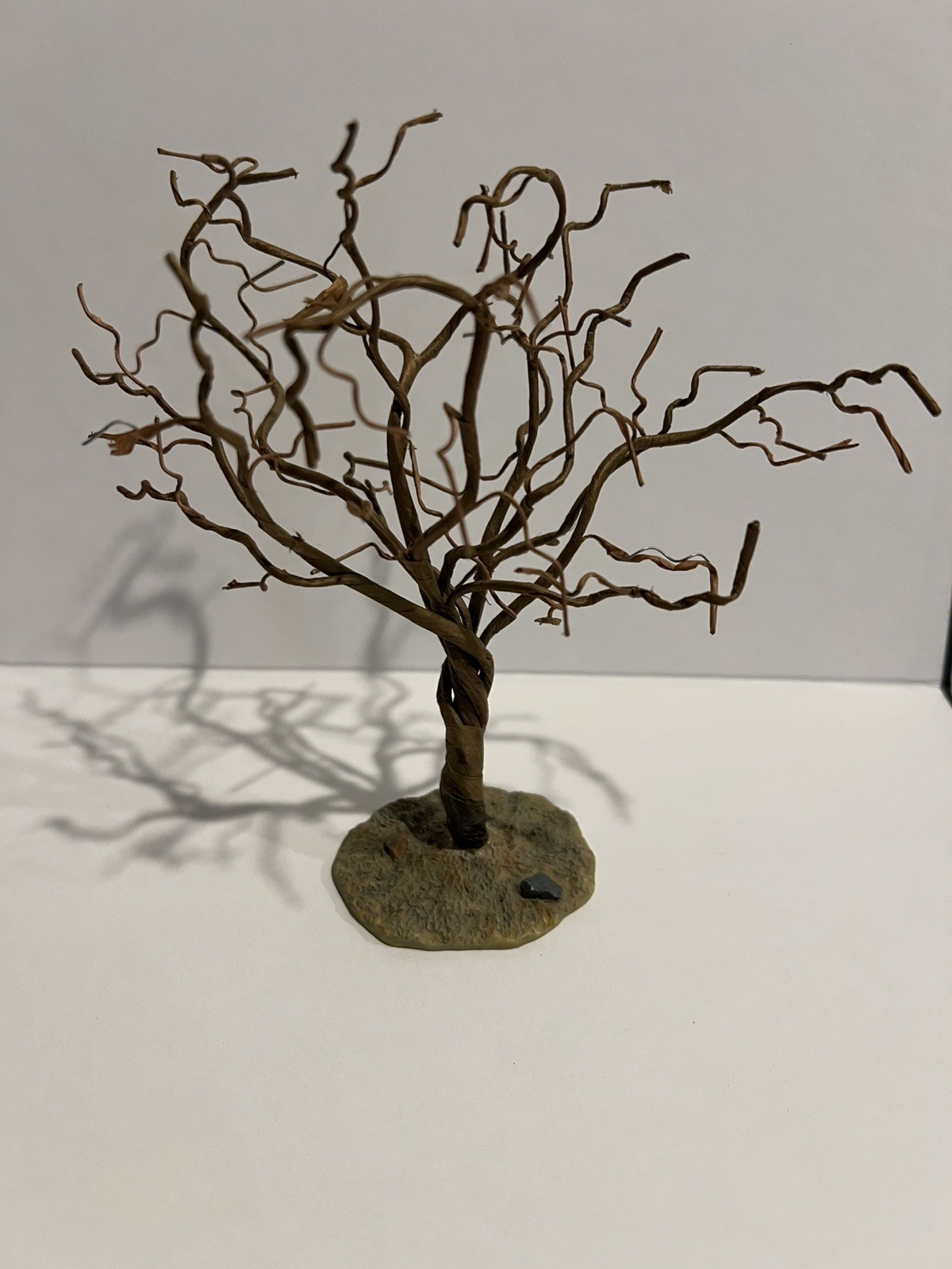 Set 2 LEMAX Village Landscapes Fall Winter Tree No Leaves Brown 7” Adjustable