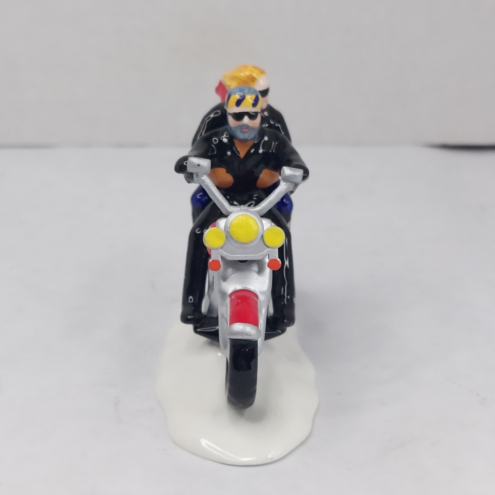 Dept. 56 Harley Davidson Original Snow Village “Two for the Road” Red #54939