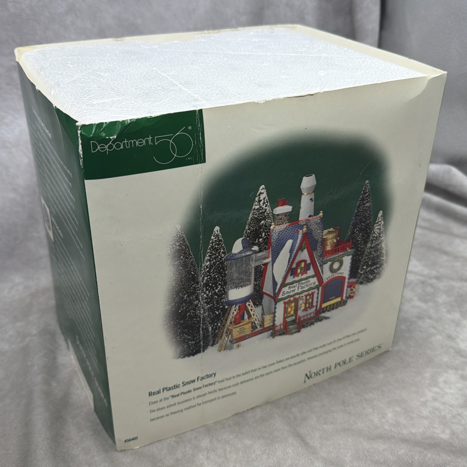 Dept. 56 Real Plastic Snow Factory North Pole Series Department Village #56403
