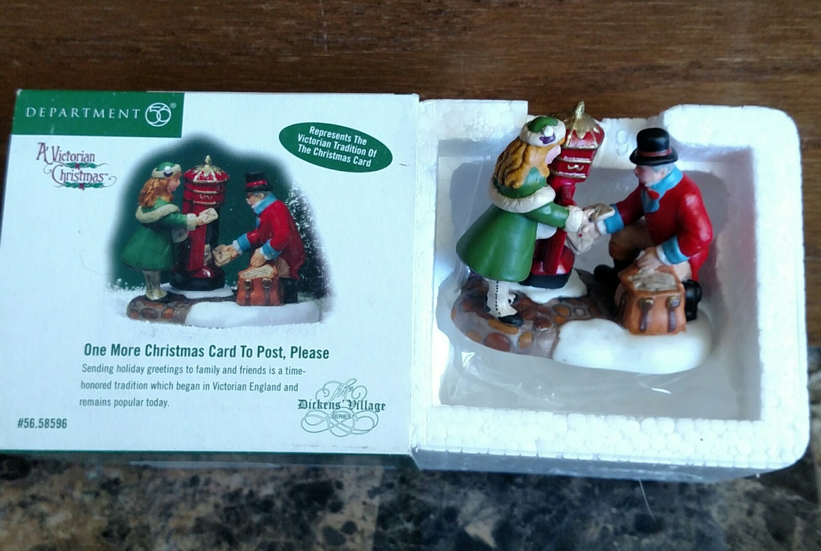 One More Christmas Card To Post, Please #58596 Dept 56 Dickens -BUYER GUARANTEE