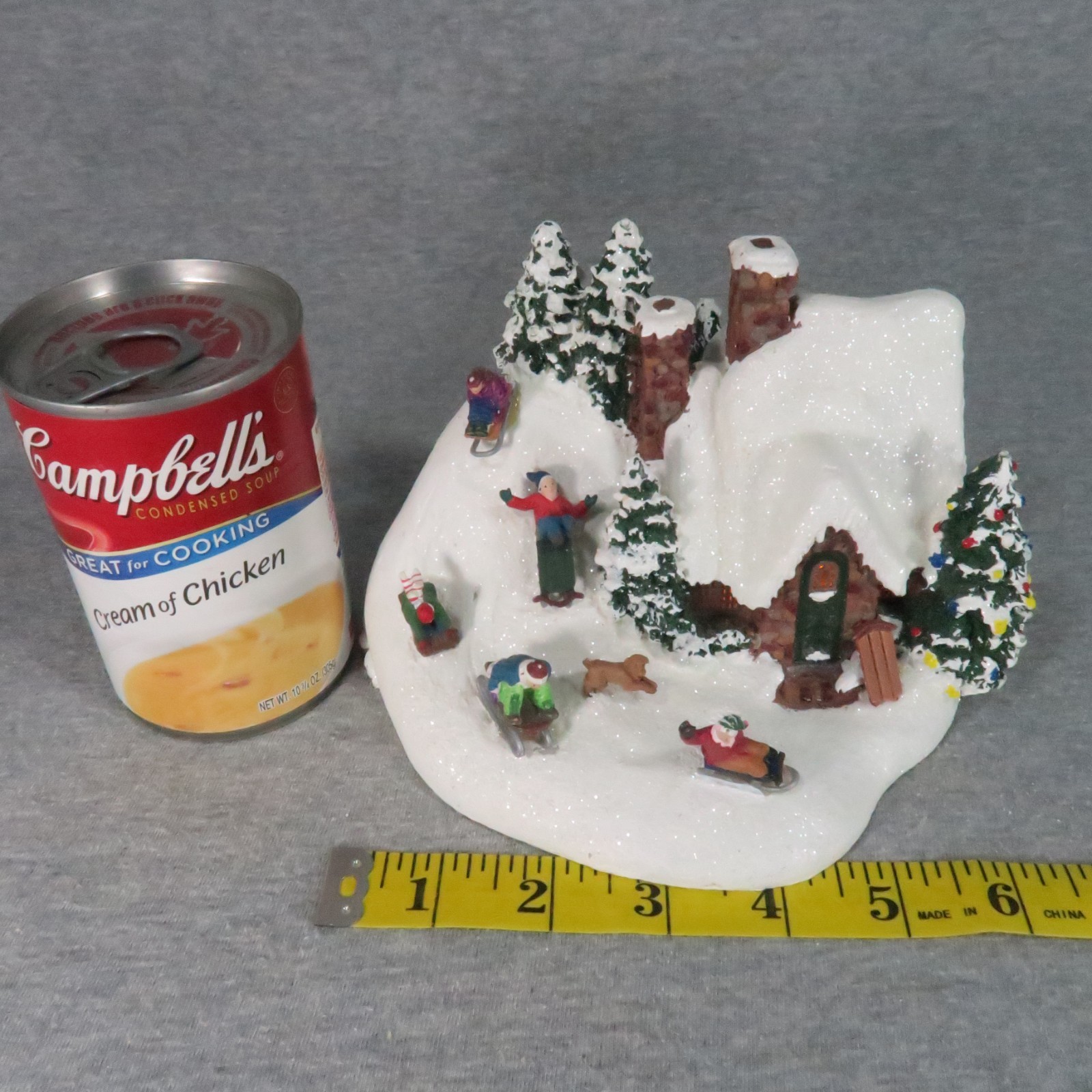 Thomas Kinkade Sleigh Ride 2009 Lighted Christmas Village House Teleflora