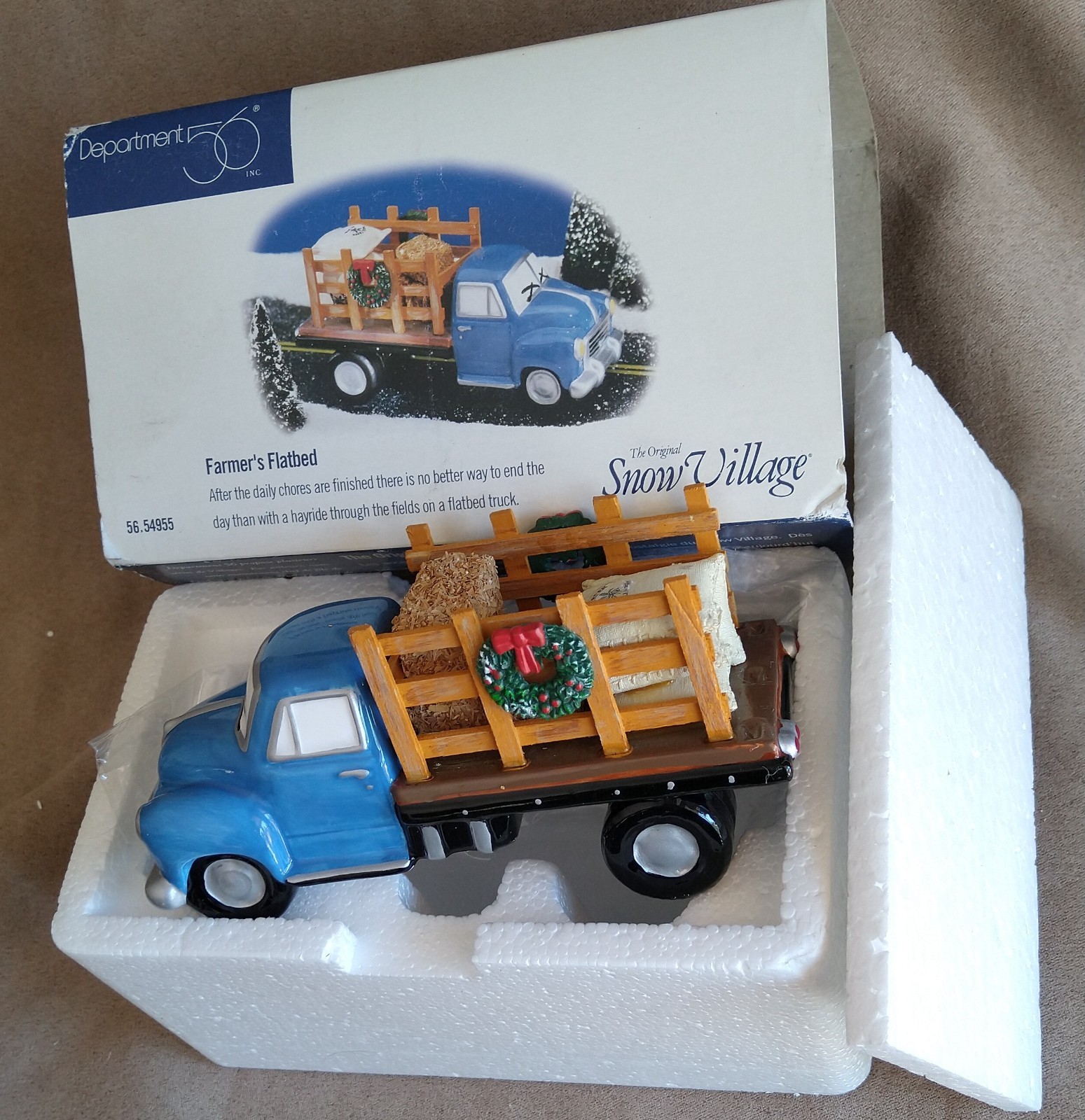 Farmer’s Flatbed 54955 Snow Village Department 56 -BUYER GUARANTEE