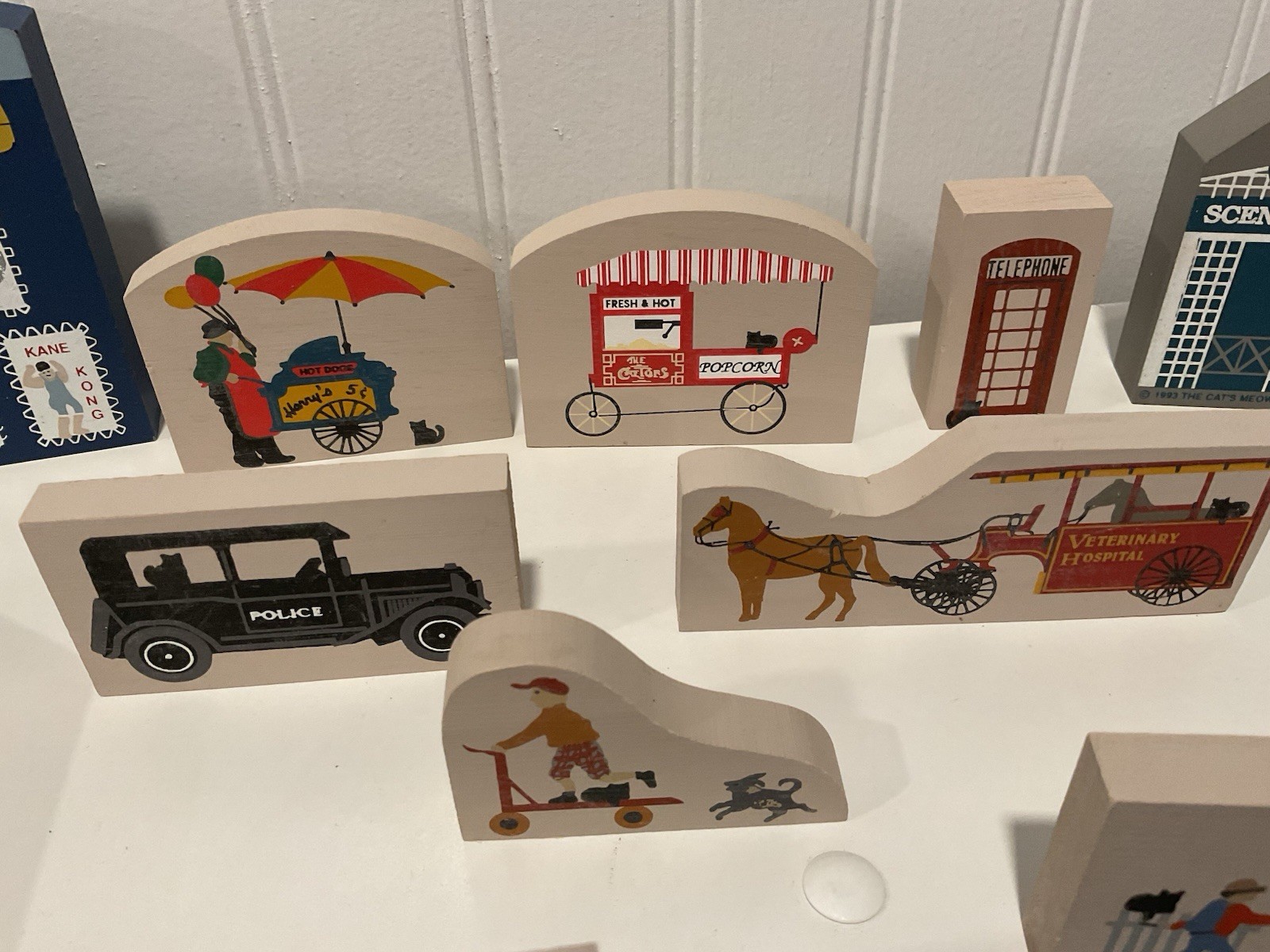 The Cat’s Meow Village By Faline Lot Of 13, Various Series Circus Chippewa Lake