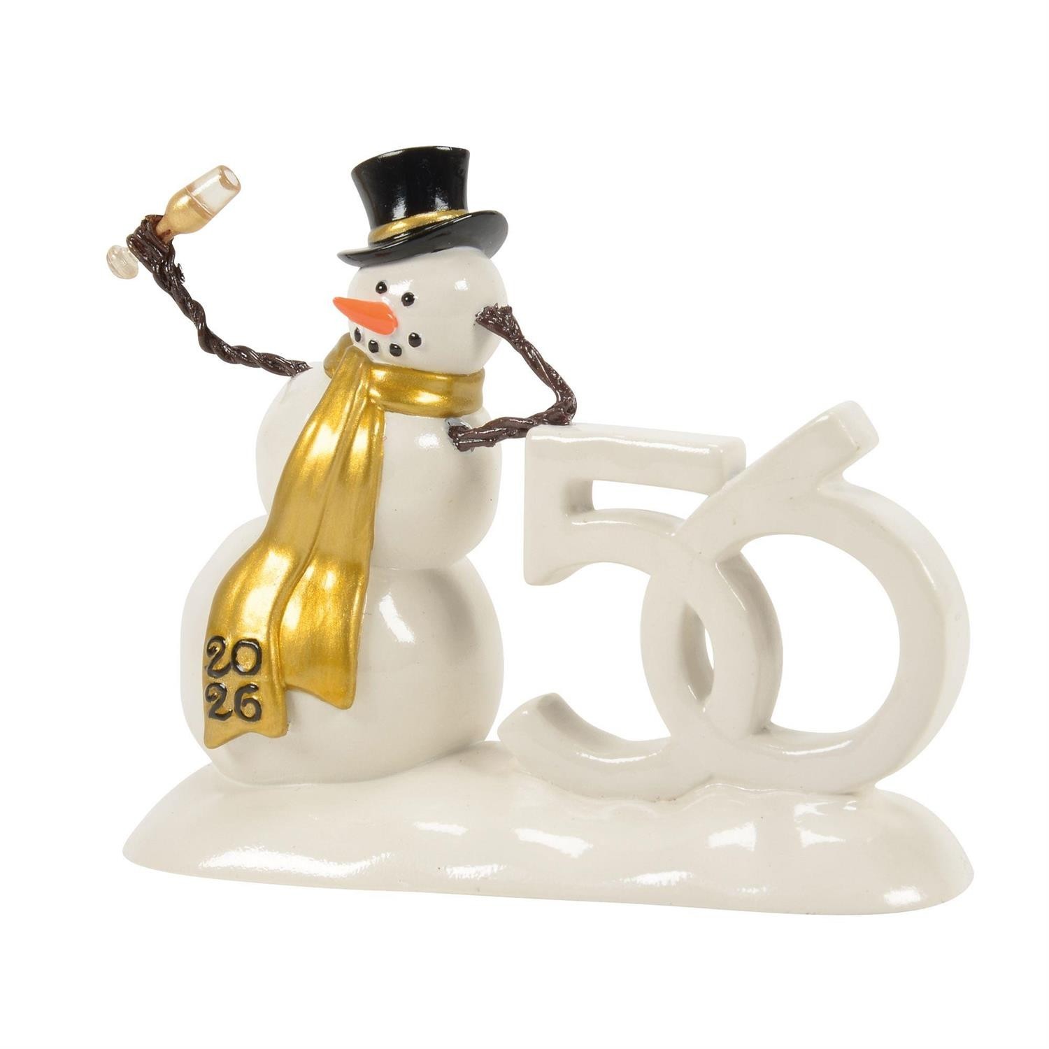 Dept 56 50th LUCKY THE SNOWMAN, 2026 Snow Village 6018398 BRAND NEW