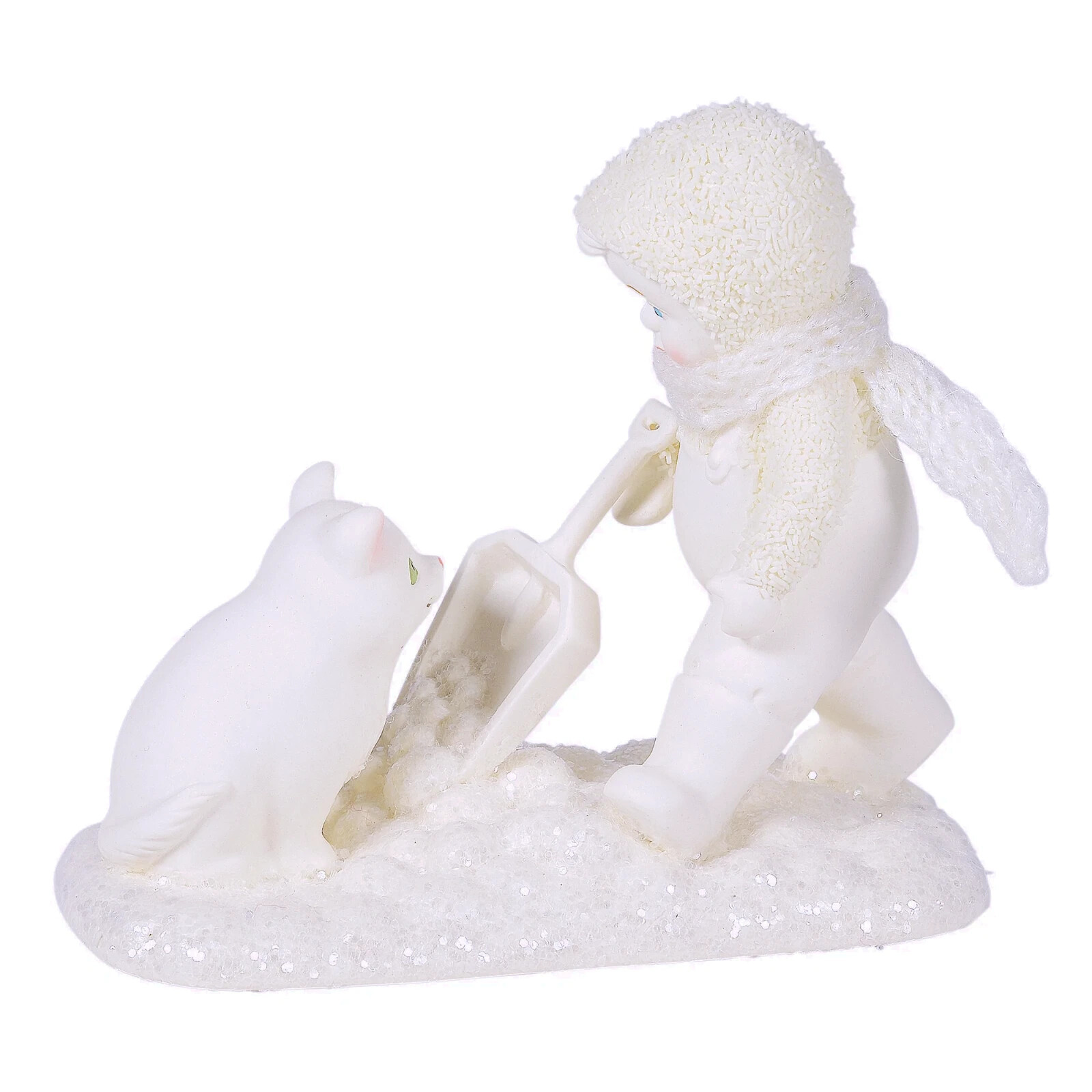 Dept 56 2020 Shoveling Sidekick Snowbabies Classic Collection #6005800 Kitty