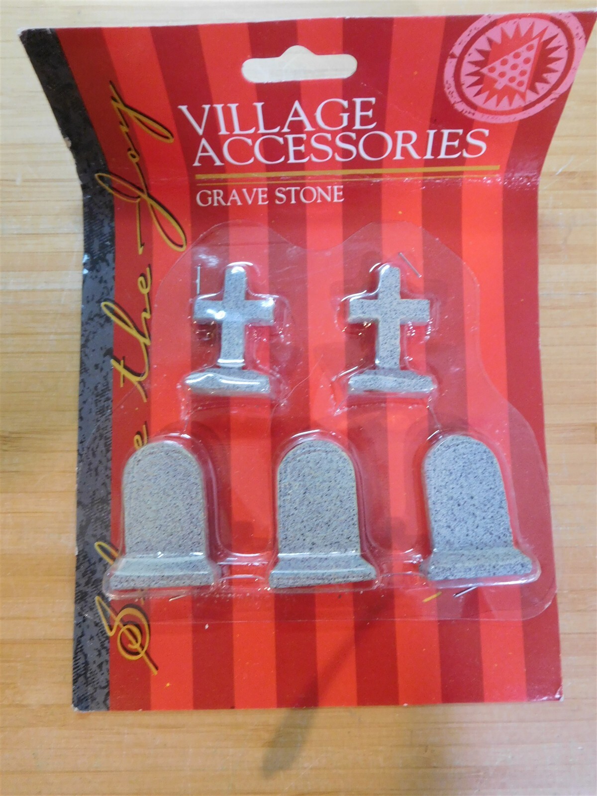 5 Pc Graveyard / Cemetery Headstones – Great for Dept 56 Halloween Displays NIP