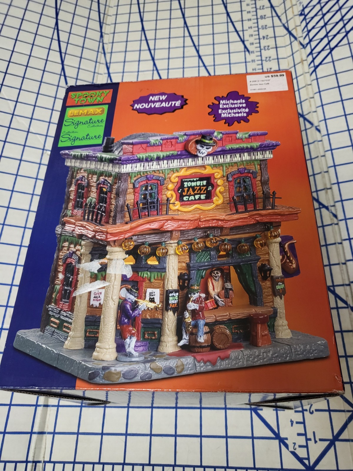 LEMAX -ZOMBIE JAZZ CAFE-SPOOKY TOWN HOLIDAY VILLAGE-LED Lighted