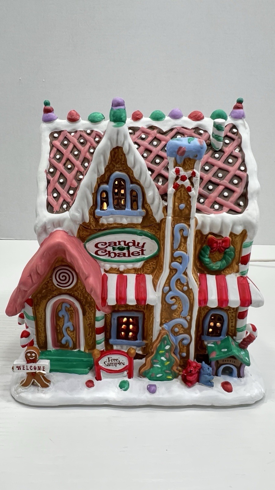 Lemax Sugar & Spice “Candy Chalet” Gingerbread House 45771 Retired NEW & RARE !