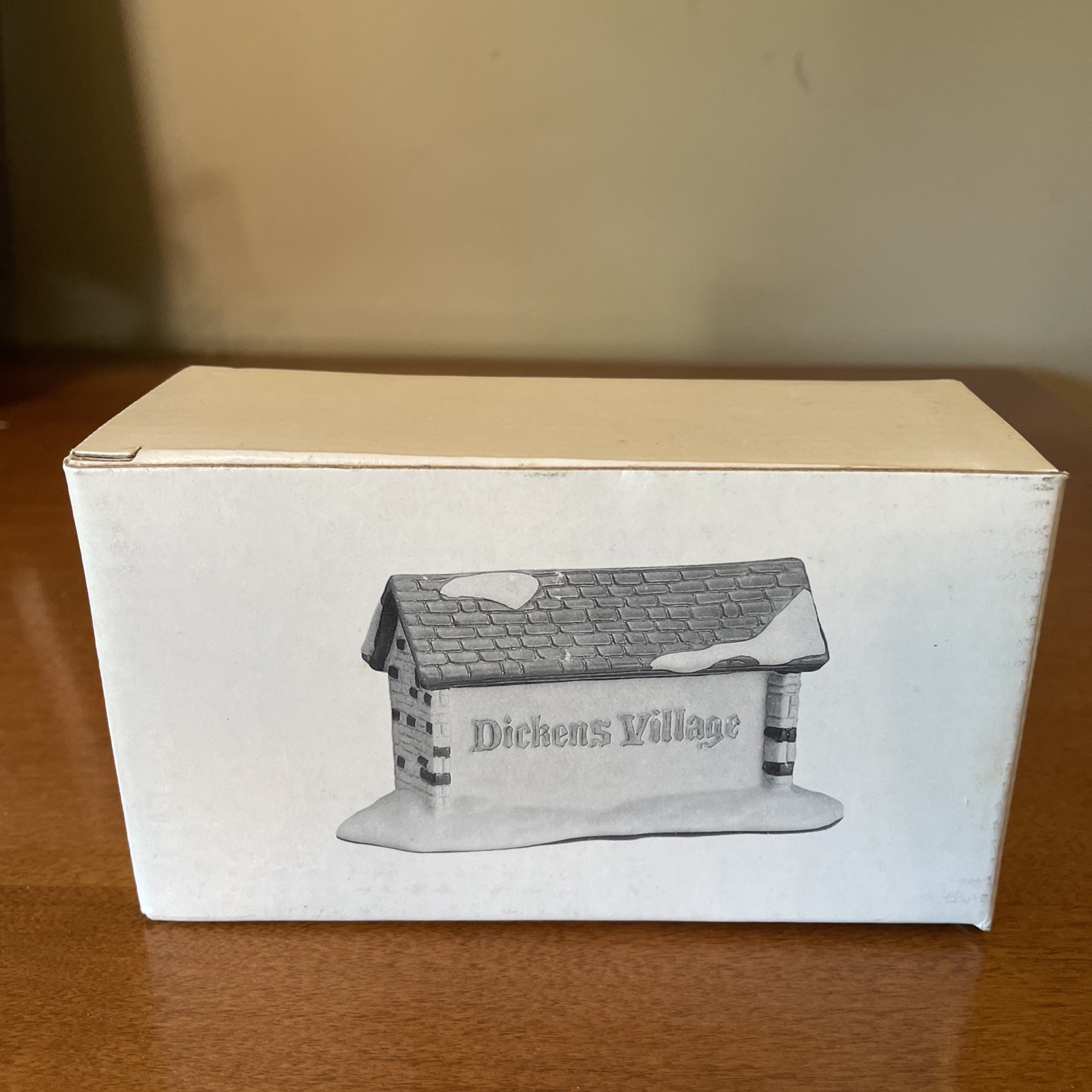 Vintage Dept 56 Dickens Village Sign Heritage Village Taiwan 3” X 5.75” X 2”