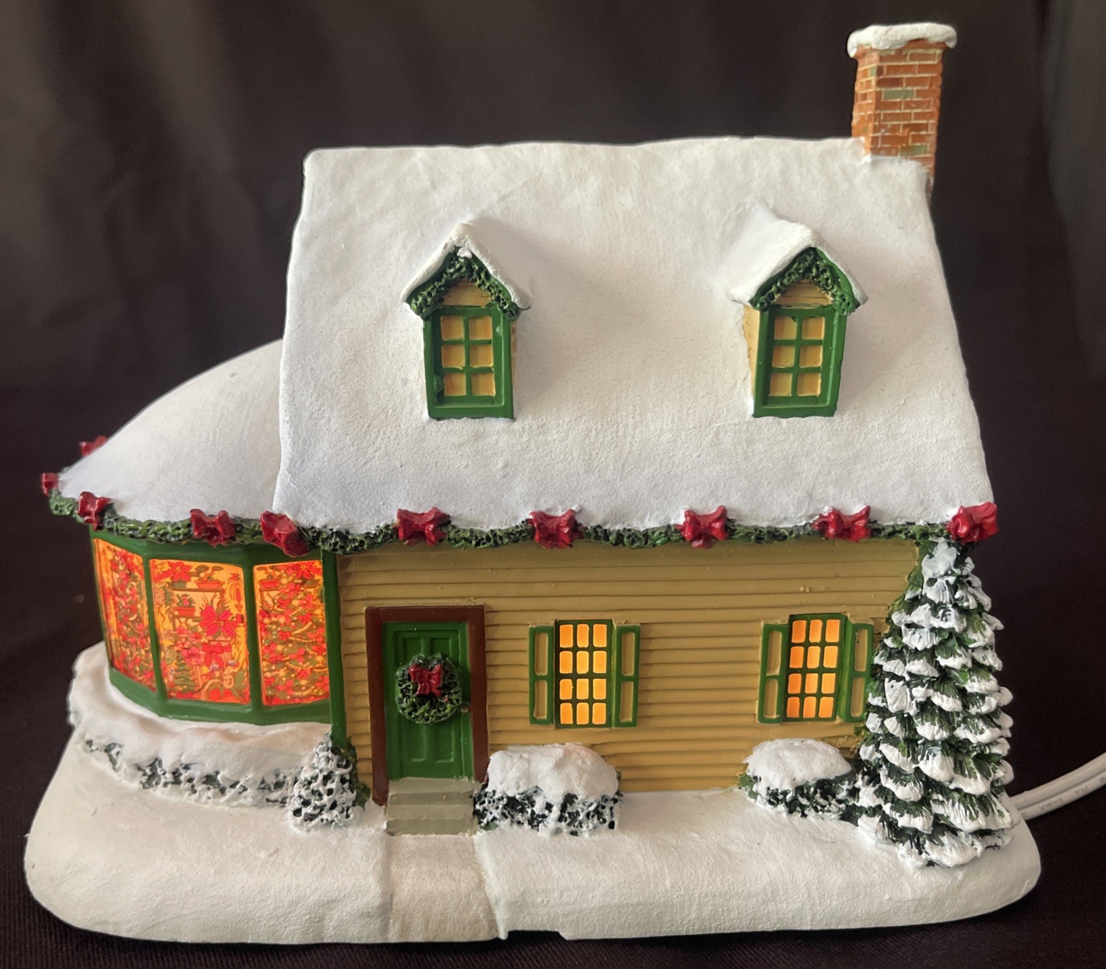 Vintage John Deere Creek Hawthorne Village Light Up Florist Shop Flower 2006
