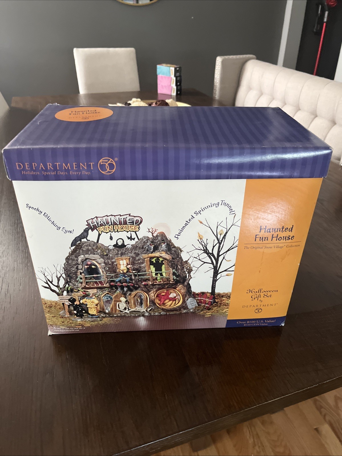 Dept 56 Retired Haunted Fun House Original Snow Village Halloween 5655094