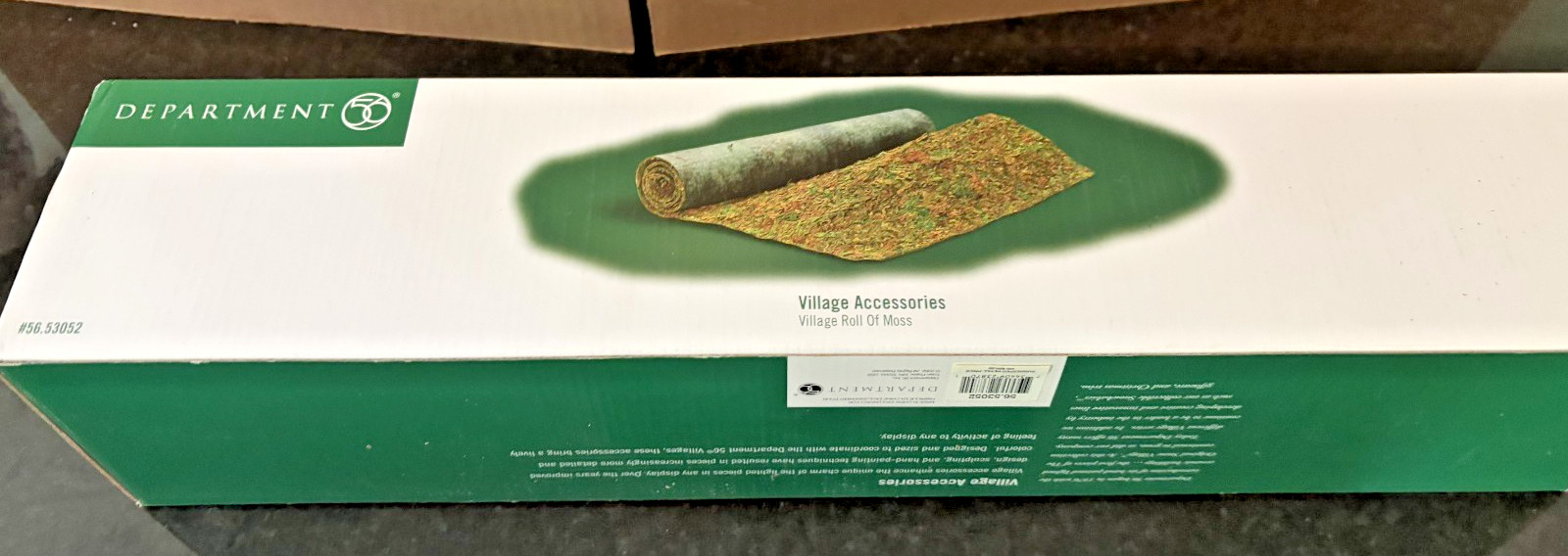 Department 56 Village Roll of Moss Landscaping Accessory NIB Christmas Village