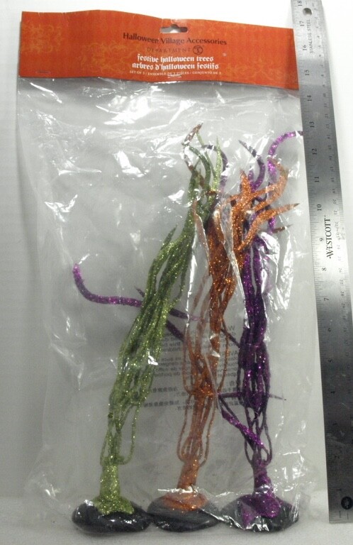 DEPT 56 HALLOWEEN VILLAGE SERIES “FESTIVE HALLOWEEN TREES”