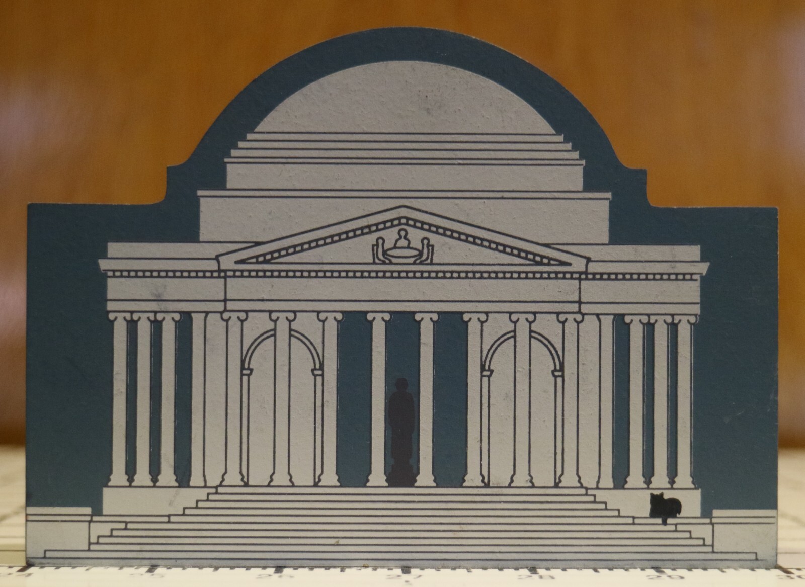Cat’s Meow Jefferson Memorial Washington DC 1993 Wooden Shelf Sitter Dumfries VA