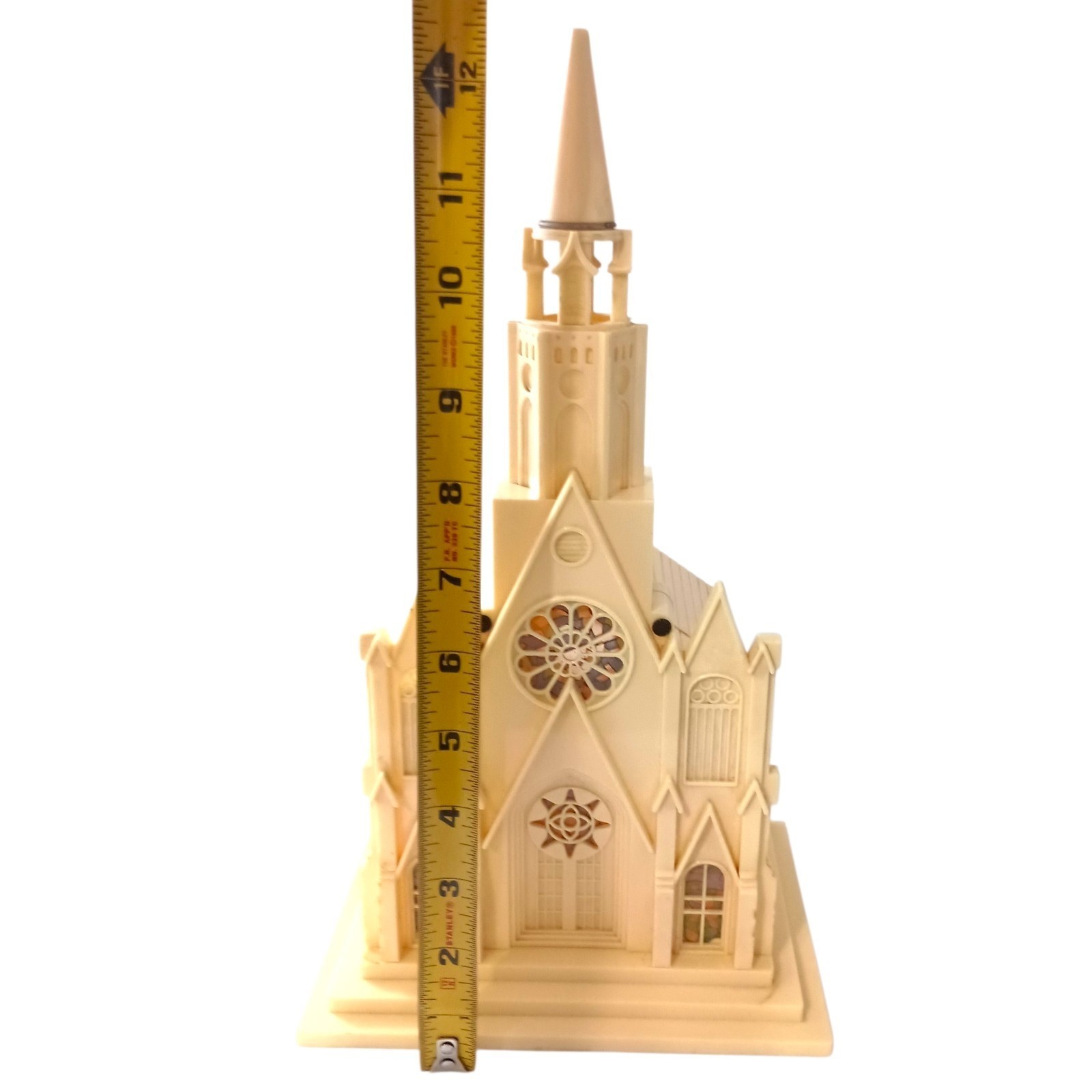 Vtg Raylite Electric Corp Light Up Church Cathedral Christmas Gothic Lamp WORKS