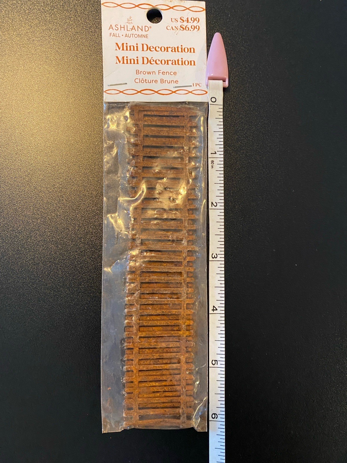 ASHLAND THANKSGIVING FALL HALLOWEEN MINIATURES RUSTY BROWN FENCE 12″ NEW 2025