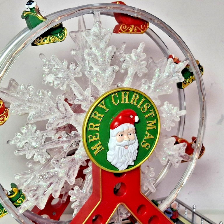 Enchanted Forest Christmas Village Spinning Ferris Wheel Carnival Ride, 289-0661