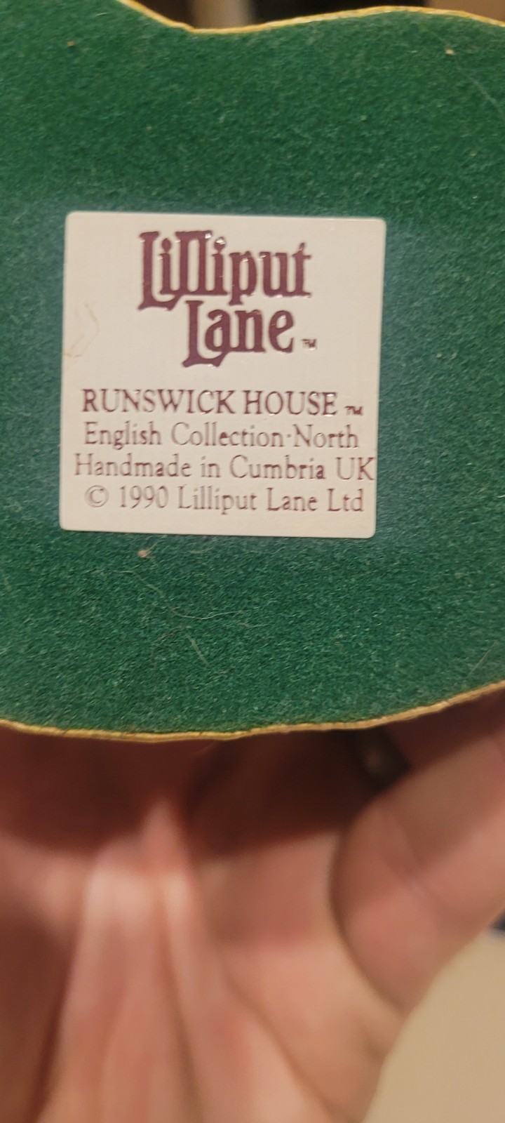Lilliput Lane 1990 Runswick House Cottage with box and Paperwork Made in the UK