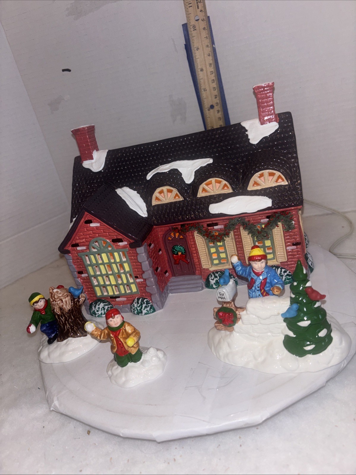 Vintage 1989 Dept 56 Stonehurst House Original Snow Village #5140 W/extras!