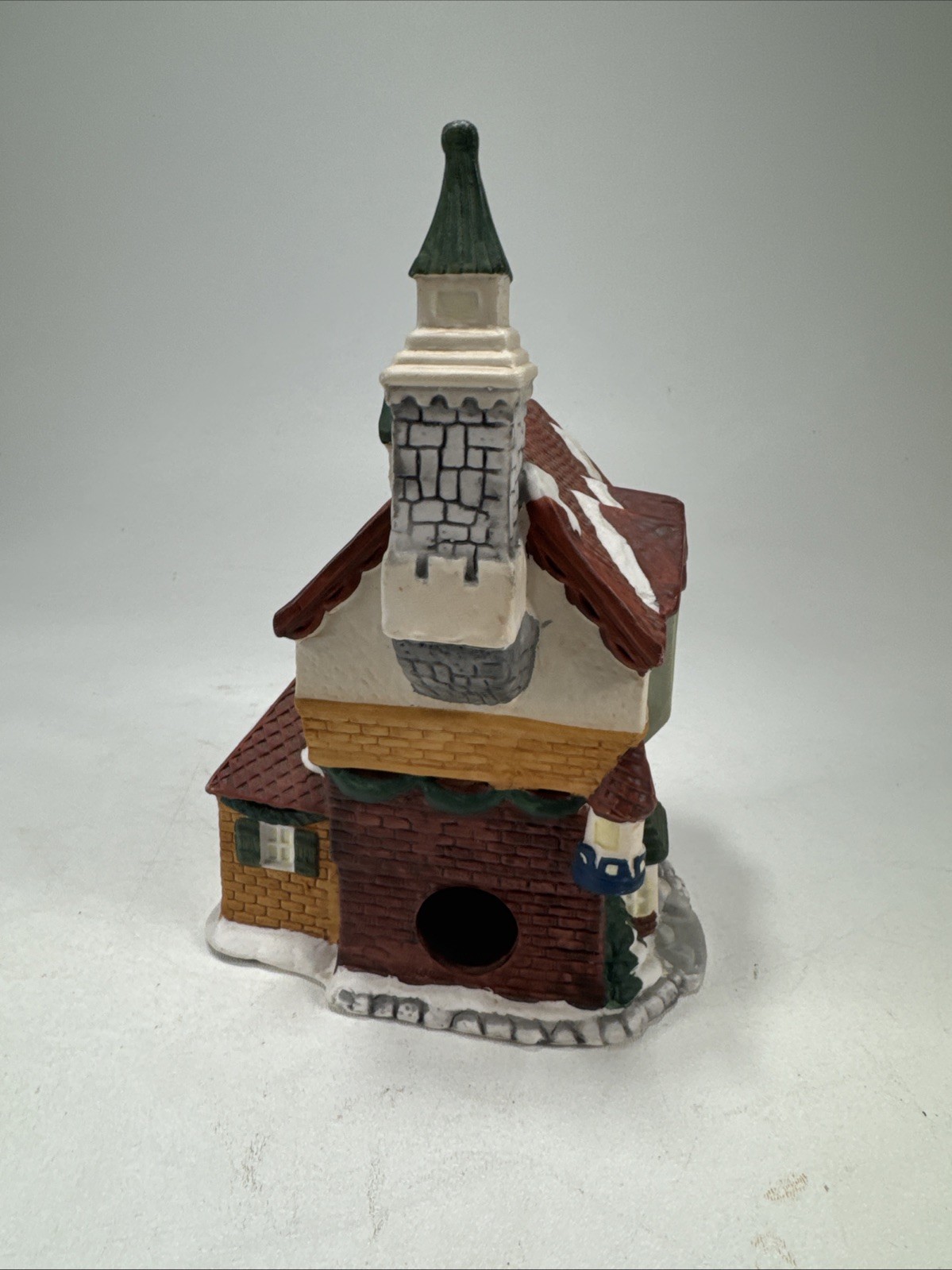Vintage Collins Memories Collection Lighted Porcelain Church Christmas Village