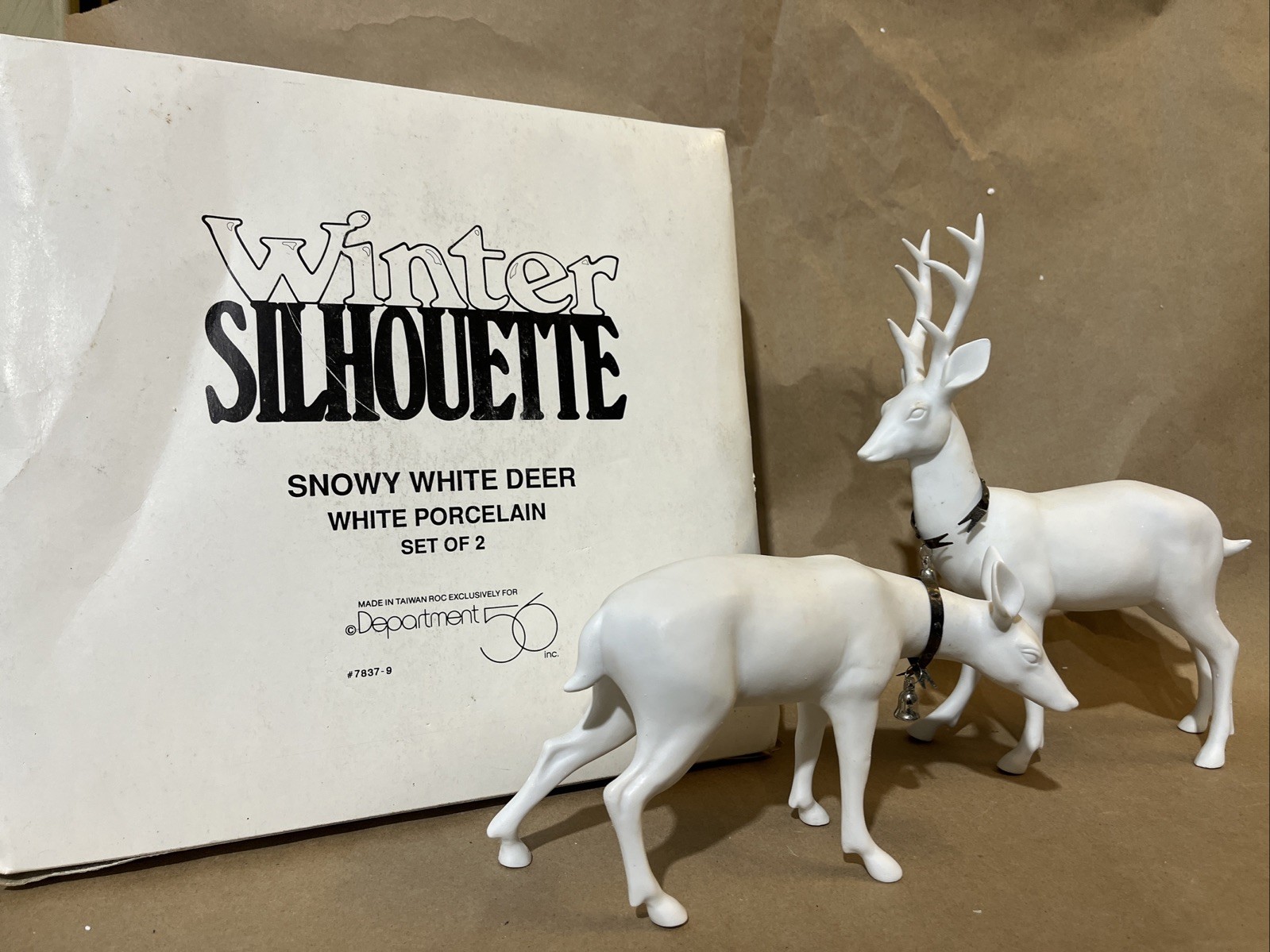 Dept 56 – Winter Silhouette Snowy White Deer 7837-9