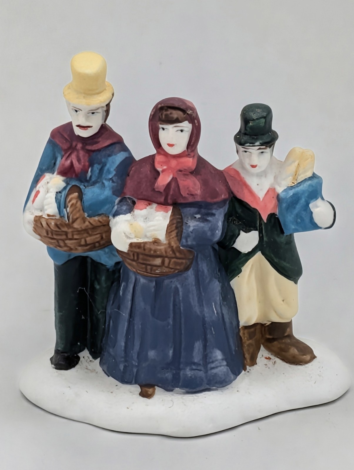 Vintage Caldor Village Square Collectibles Trio Christmas Figures