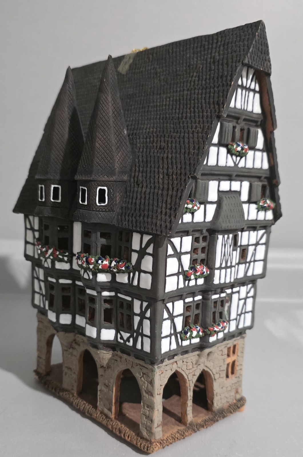 Midene Ceramic Art Studio Tealight Town Hall Alsfeld Germany F16AR Handmade