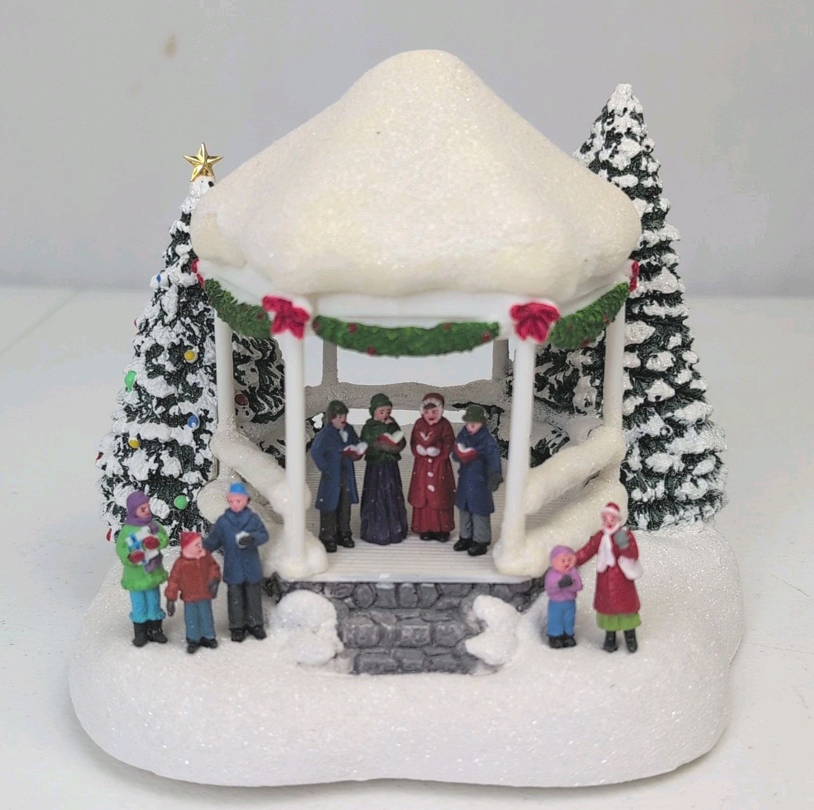 Thomas Kinkade Sweet Sounds Of Christmas Lighted Carolers Gazebo 2023 Teleflora