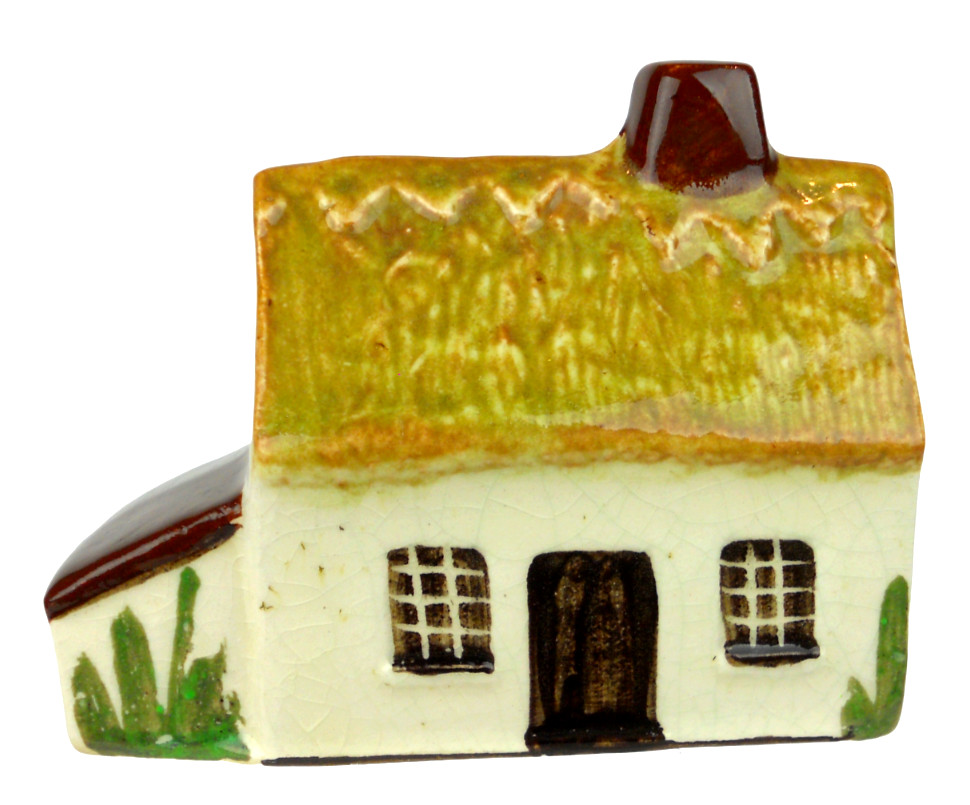 Vintage Suffolk Cottages 1977 Thatched Roof Cottage Figurine #18 Made In England