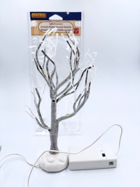 Lemax 94994 lighted ice glazed tree clear large 2009 Magnetic base