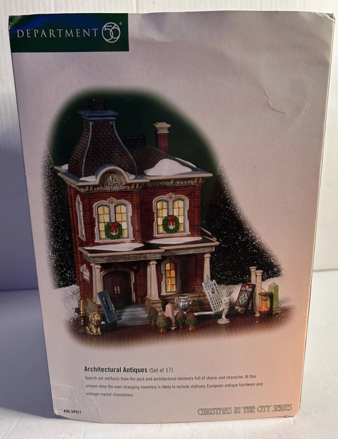 Dept 56 Architectural Antiques Christmas in the City Complete Light Cord Box