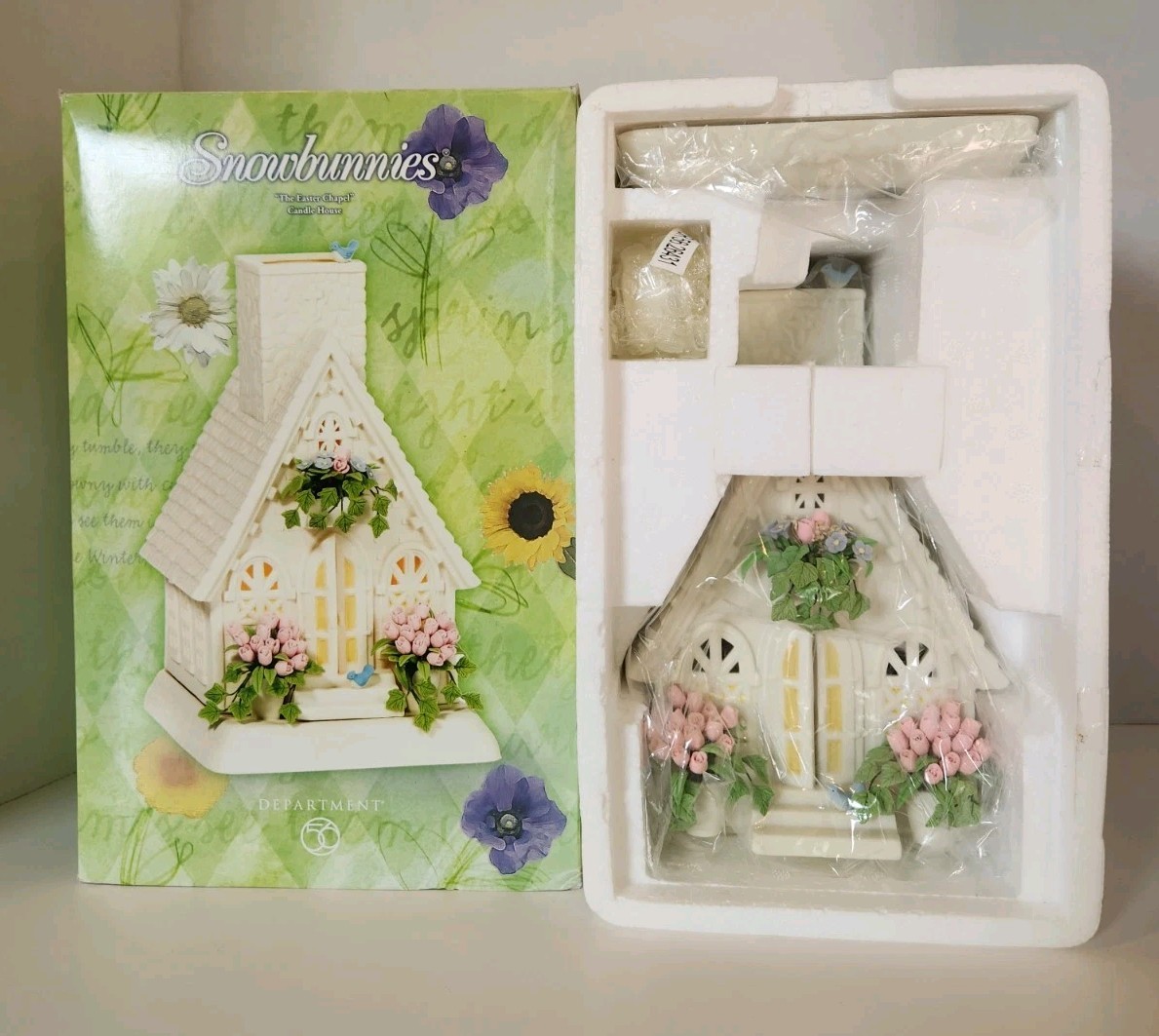 Department 56 Snowbunnies The Easter Chapel Candle House NEW