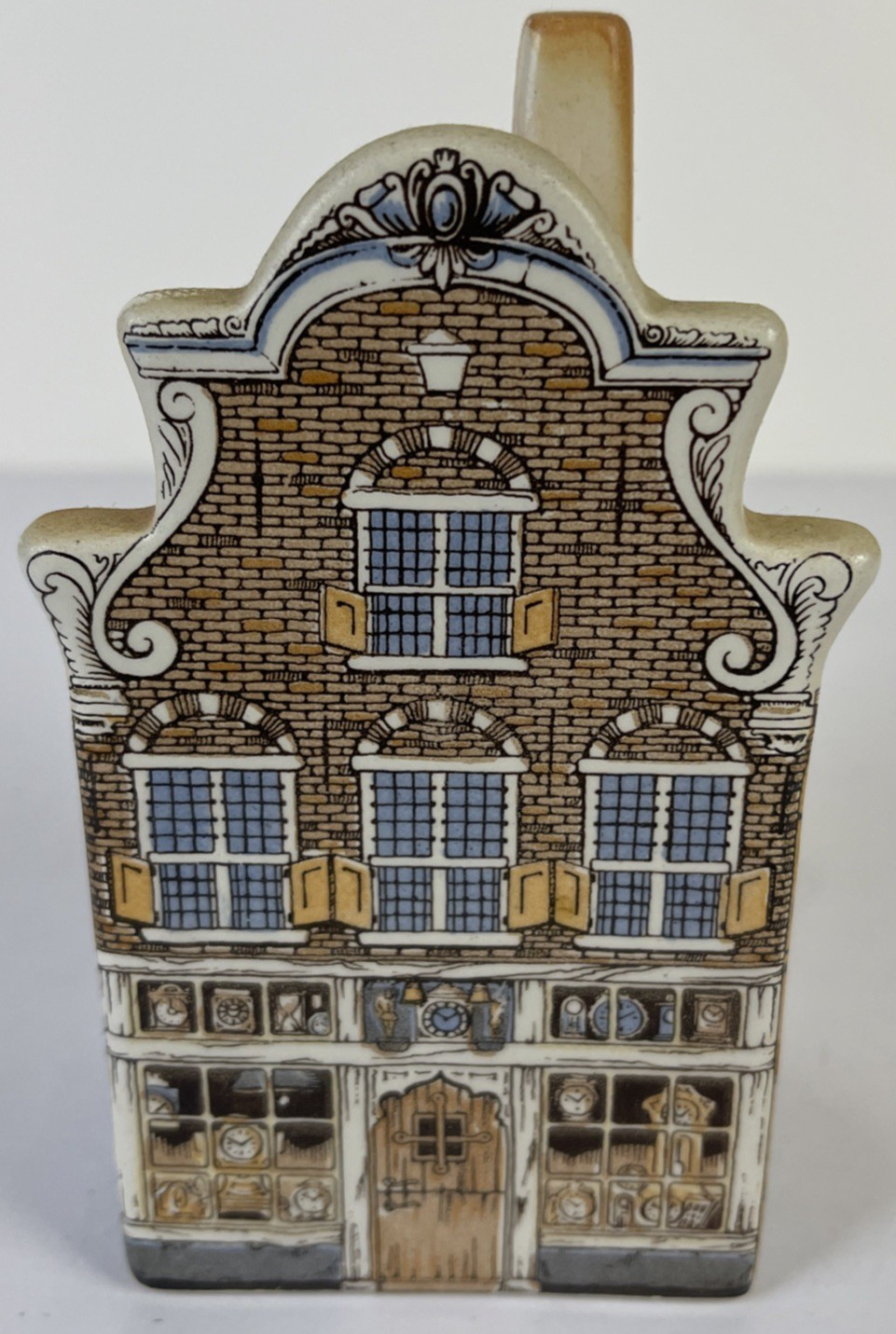 Vintage Polychroom Hand Painted Made In Holland Ceramic House 2105-7 Size 5”x3”