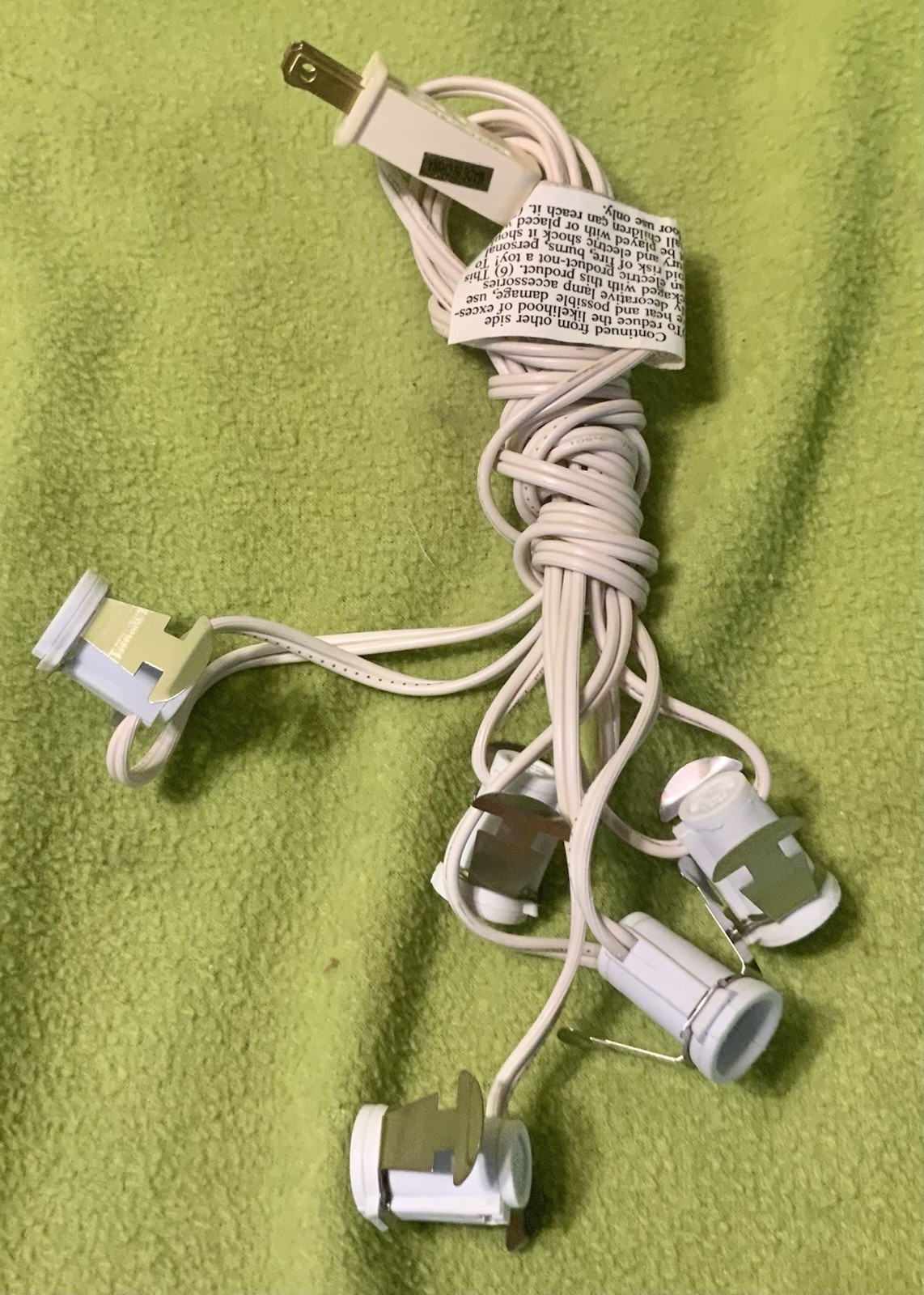 2 Cord Sets (5 light string) For Department 56 & lemax Holiday Village Buildings