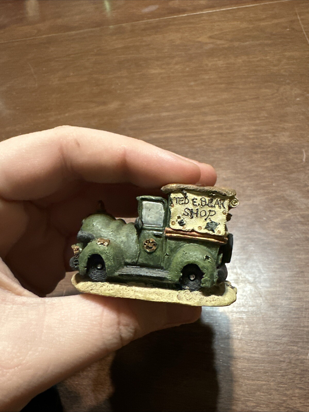 Boyds Town Village Ted Car Bearcedes Collectible Figurine Vintage