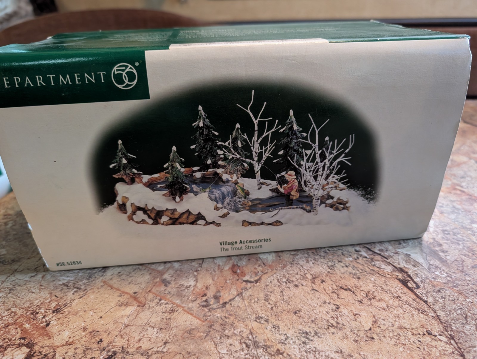RARE Department 56 The Trout Stream #52834 Christmas Dickens Village Accessories