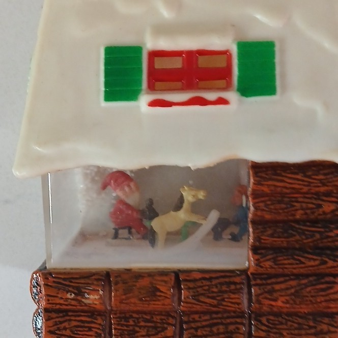 3 Vintage Plastic Christmas Decorations. Spinning Toy Steven Adler, Brite Star