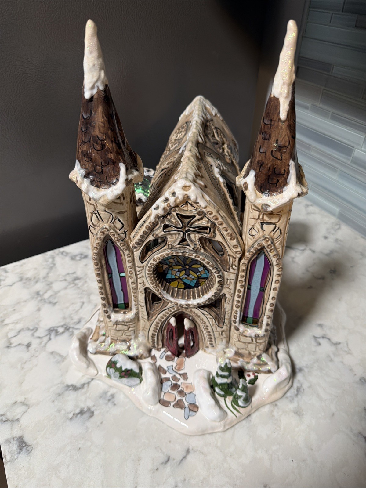 Blue Sky Clayworks Heather Goldminc Kingdom Church Cathedral 2001 w/ Box Retired