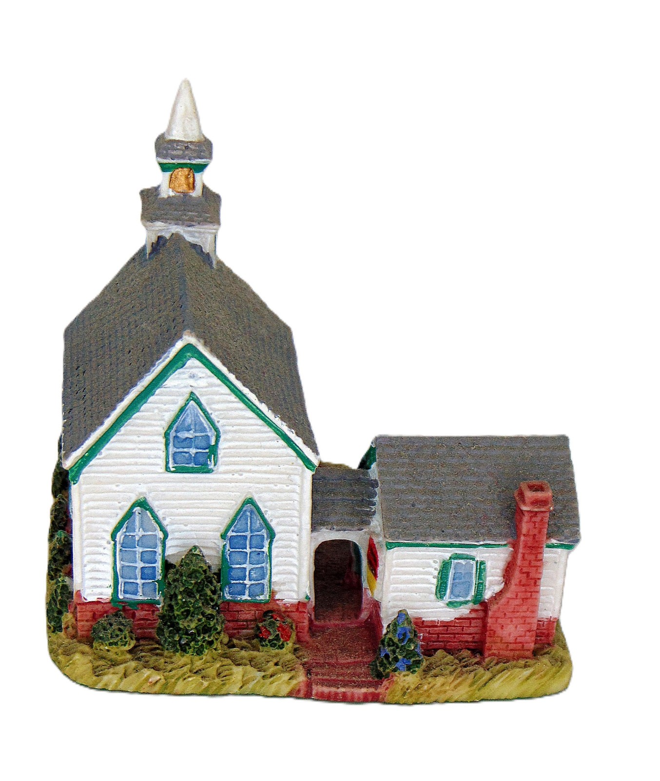 AMERICANA COLLECTION PIONEER’S CHURCH OF LIBERTY FALLS CERAMIC HOUSE BOX