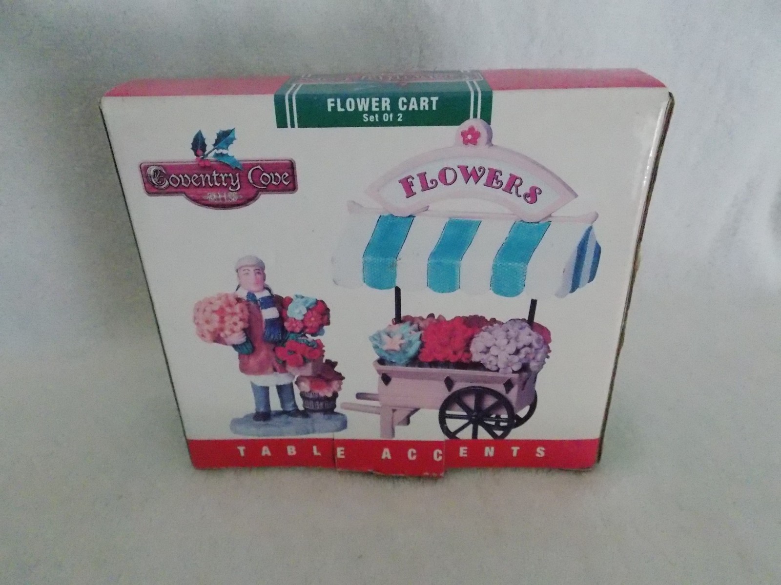 2008 Lemax Table Accents Flower Seller & Cart #83694