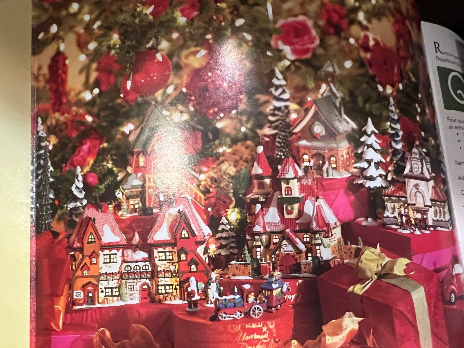 1998 Dept 56 Holiday collectible village buildings and decorations Pamphlet