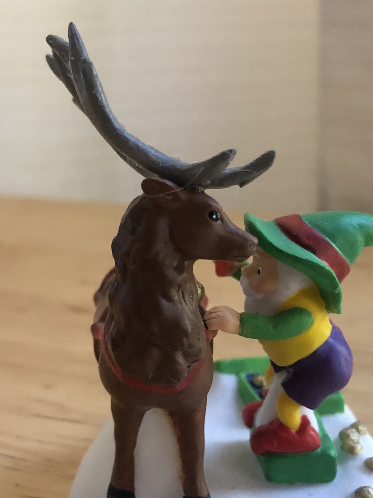 Dept 56 North Pole Prancer Reindeer Elf Figurine #807236 Retired w Box