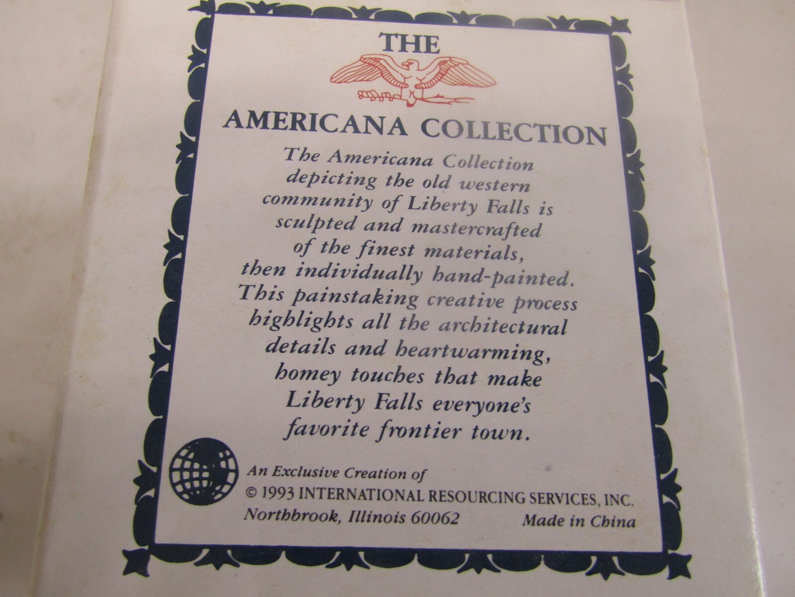 International Resources Services, The American Collection, “Cox’s Furniture & Un