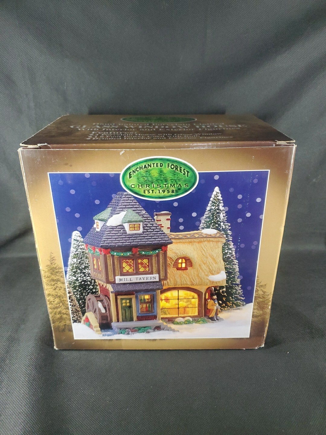Lemax Enchanted Forest Glass Window House Mill Tavern New In Box See Photos ***