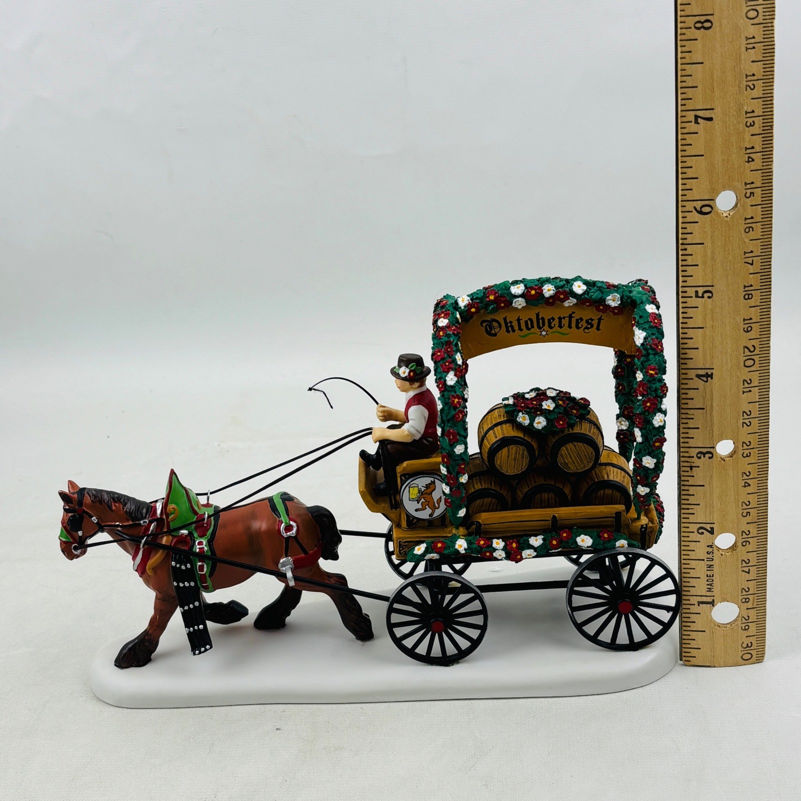 Dept 56 Alpine Village Wolfstein Beer Wagon Oktoberfest Horse Carriage 808756