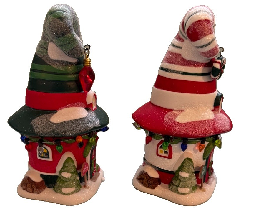 Department 56 North Pole Village Merry Lane Cottages #5 &6 Box Set of 5 NEW RARE