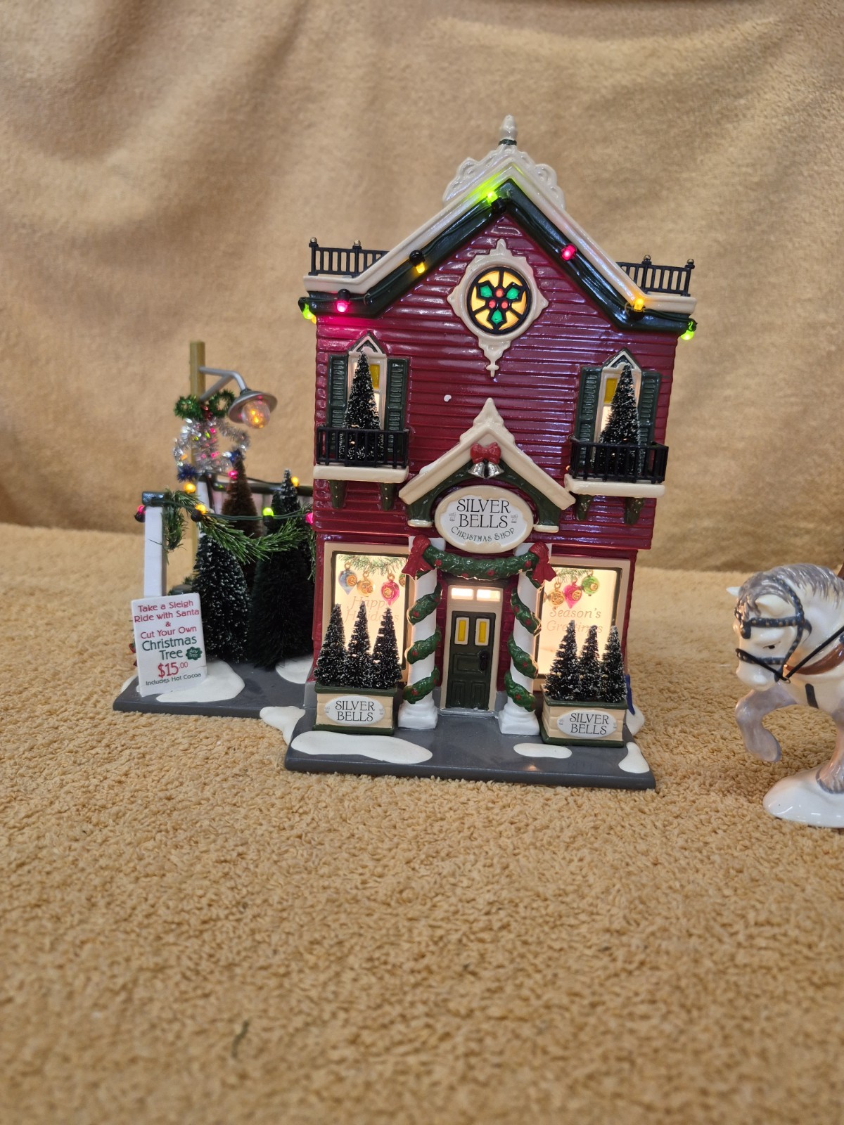 Silver Bells Christmas Shop,Dept. 56 Snow Village Gift Set #55040, W Box