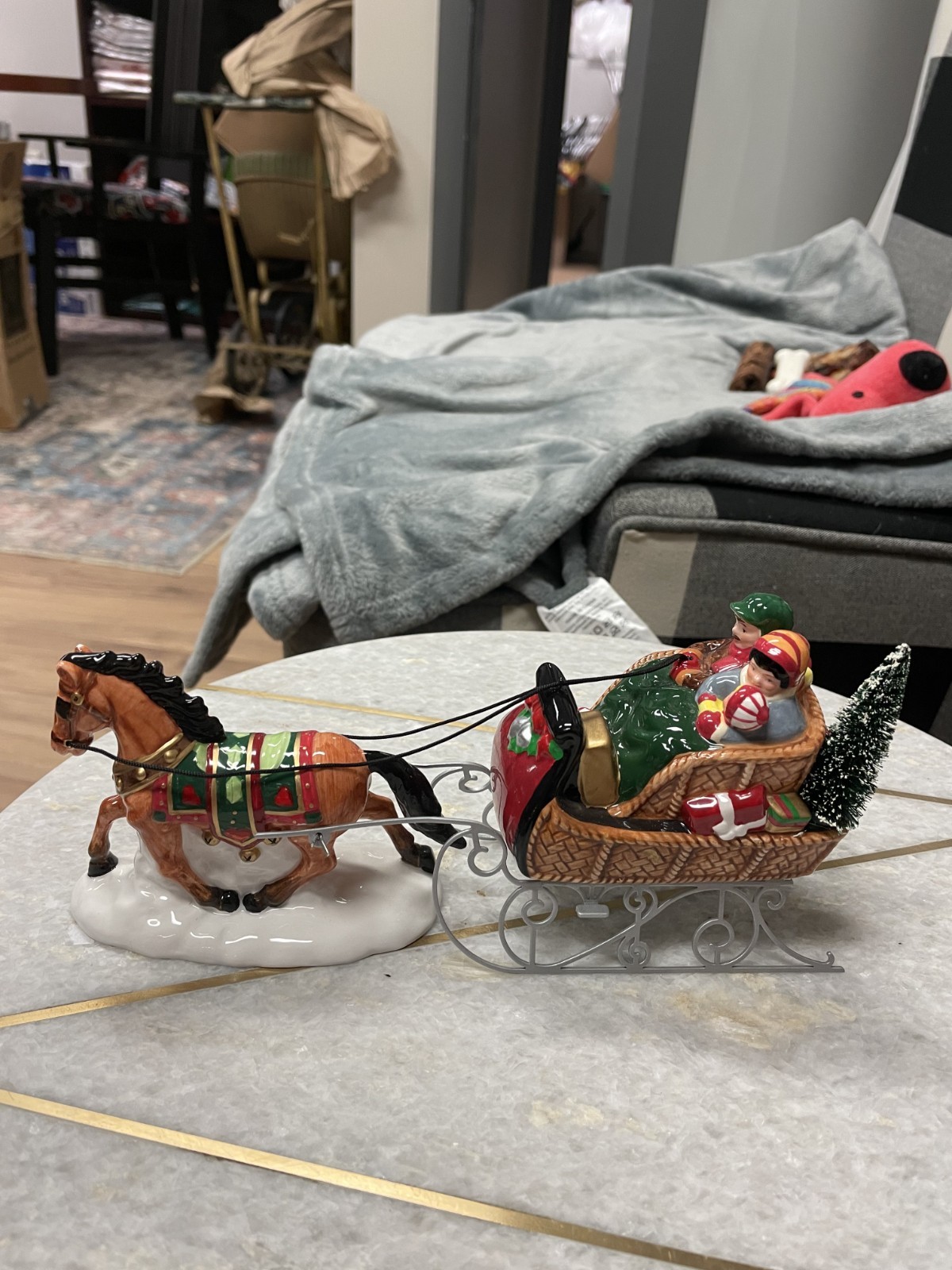 Dept 56 Heritage Village “A Holiday Sleigh Ride Together” accessory